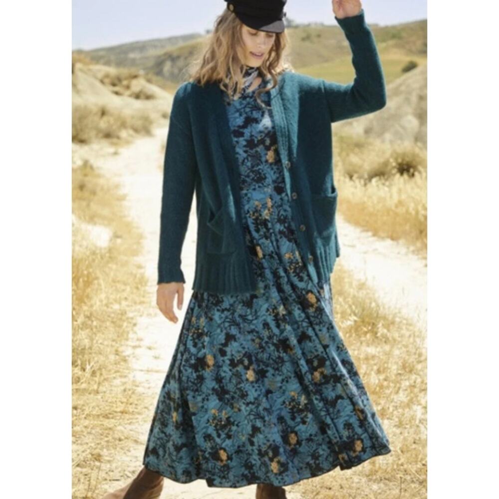 Peruvian Connection Night Bloom Maxi Dress Sz. XS